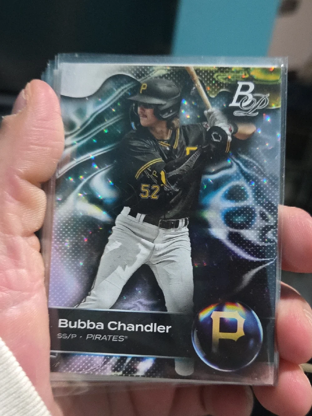 Topps Bubba Chandler Black White Yellow Baseball Trading Card - Picture 1 of 1